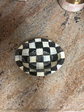 NEW! Mackenzie-Childs Courtly Check Soap Dish